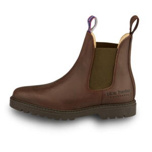 Korte støvler med eleastikside - Jackaroo boots, Brown/Khaki, fra siden