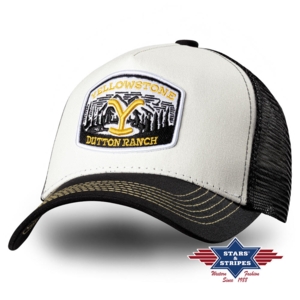 Billede af Stars & Stripes, Yellowstone Trucker Cap 01, light beige/black