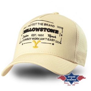 Billede af Stars & Stripes, Yellowstone Trucker Cap 05, sand