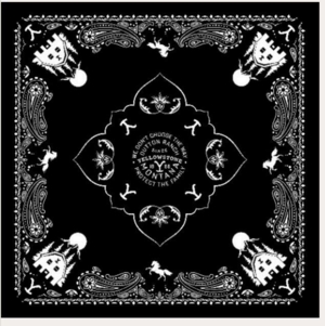 Billede af Stars & Stripes, Yellowstone Bandana-16, black