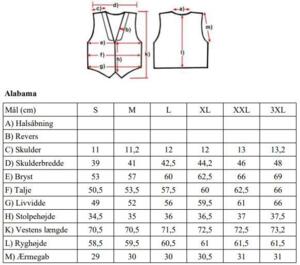 2. sort. Alabama ruskindsvest, Brun. MANGLER EN KNAP!
