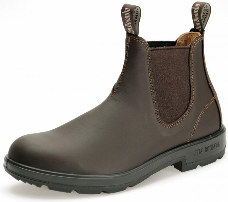 Jim Boomba Dark Brown de fede boots med elastikside