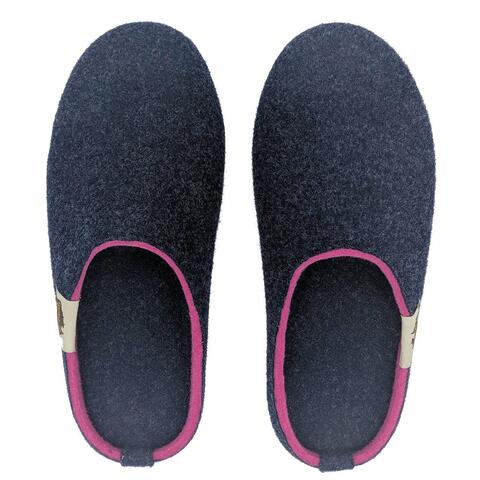 Outback Slipper - Navy & Pink
top