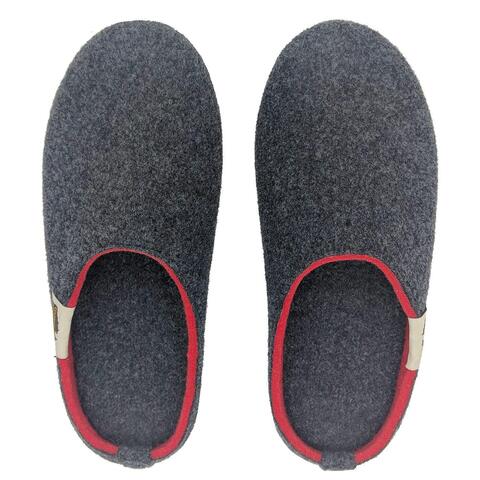 Outback Slipper - Charcoal & Red
Top