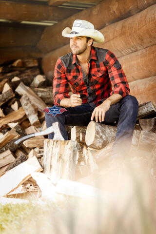 Modelbillede af Lumberjack skovmandsskjorte i rød
