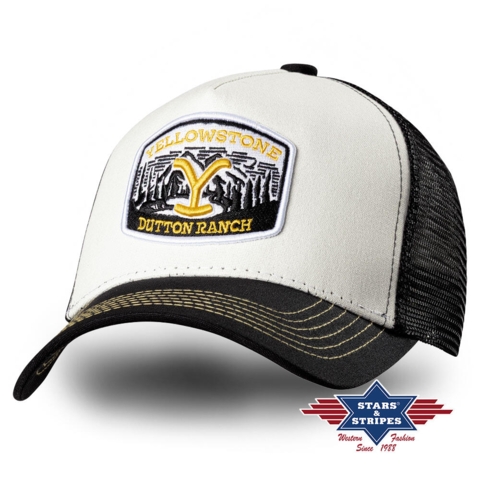 Billede af Stars & Stripes, Yellowstone Trucker Cap 01, light beige/black