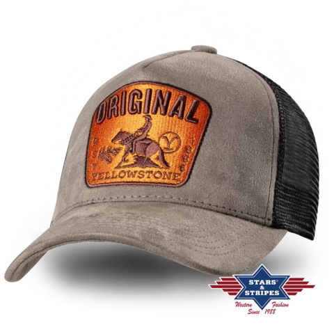 Billede af Stars & Stripes, Yellowstone Trucker Cap 08, grå/orange/sort