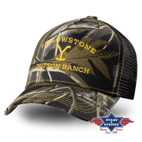 Billede af Stars & Stripes, Yellowstone Trucker Cap 14, Camouflage/army grøn
