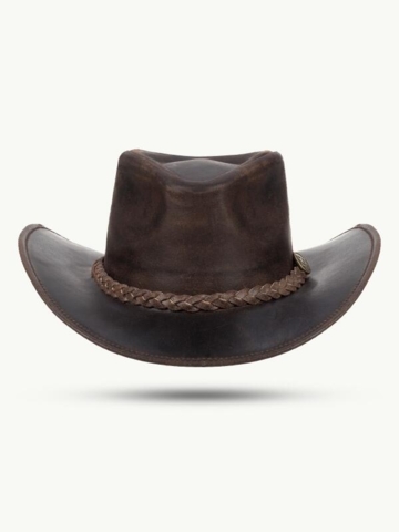 Billede af Scippis Fitzroy læderhat, Mørke brun