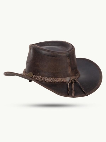 Billede af Scippis Fitzroy læderhat, Mørke brun