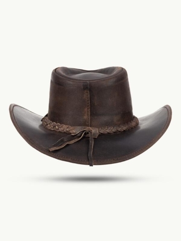 Billede af Scippis Fitzroy læderhat, Mørke brun
