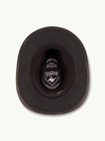 Billede af Scippis Fitzroy læderhat, Mørke brun