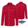 Stars & Stripes, Jack herreskjorte, rød