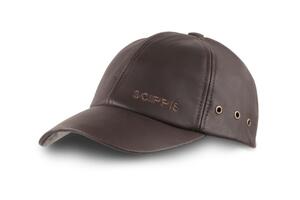 Scippis, Leather Cap, brun eller sort okselæderkasket