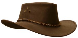 Kakadu Traders Australia, Echuca, klassisk læderhat i brun