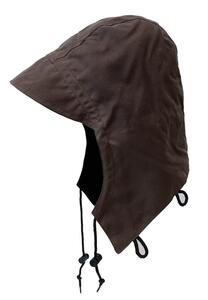 Kakadu Traders Australia, løs hætte til jakker og frakker i sort eller brun oilskin