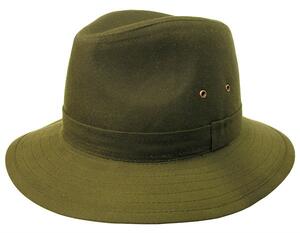 Kakadu Traders Australia, Griffin Oilskin Hat i sort, brun eller oliven