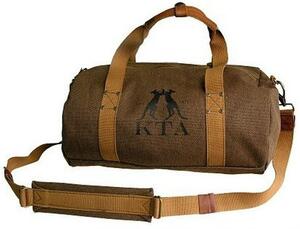 Kakadu Traders Australia, small Burro Duffle Bag i rhino canvas med læderforstærkninger