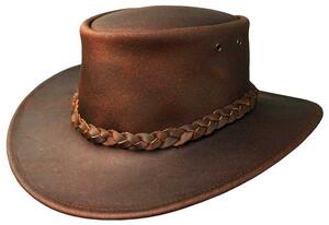 Kakadu Traders Australia, Katoomba - læderhat i tobacco eller brun