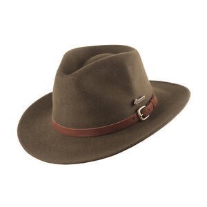 Scippis, Montero hat, Antrazit-grå eller loden-grøn, 100% uld med hattebånd i nubuck-læder