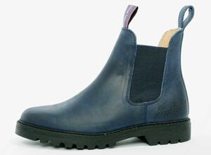 Blue Heeler, Meryl & Matt, Chelsea læderstøvler, Blue/Navy