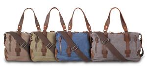 Scippis, Portland carryall taske, kraftig, uvokset canvas, llå, grå, beige eller oliven