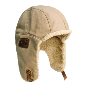 *UDGÅR* Kakadu Traders Australia, Baron aviator hat i slidstærk bomuldscanvas og varm microfiber fór indeni