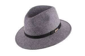*UDGÅR* KUN 1 STR. L TILBAGE! Scippis, Durham hat, lys gråmeleret, 100% uldfilt