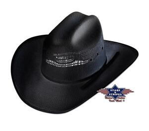 Stars & Stripes, Ashton stråhat, sort formstøbt hat