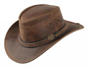 Scippis, Irving hat, 100% okselæder, brun