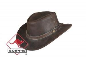 Scippis, Longford hat, 100% okselæder, brun