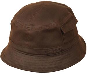 Scippis, Oilskin Riverman hat, brun