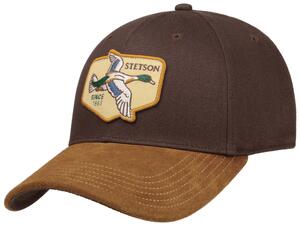 Stetson Baseball Cap, Duck m. grønt svedbånd