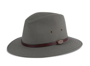 MJM, Jork, Traveller hat, olive- i 100% bomuld med UPF50+ solbeskyttelse
