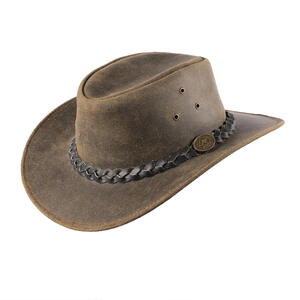 Scippis, Fleetwood Vintage hat, 100% okselæder, vintage brun