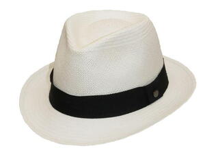*UDGÅR* - KUN STR. L. TILBAGE Scippis, Ambato, Classic Panama Hat i 100% Paja Toquilla strå