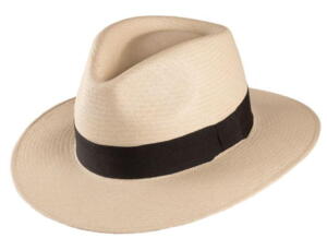 Scippis, Manta, Classic Panama Hat i 100% Paja Toquilla med et sort hattebånd
