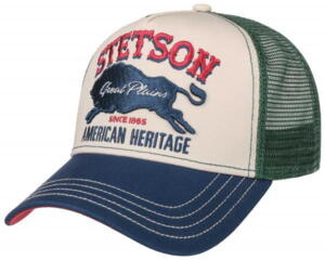 Stetson Trucker Cap, Great Plains,  Beige/Green/Navy