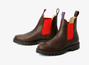 Blue Heeler, Jackaroo, Chelsea læderstøvler, Brown/Red