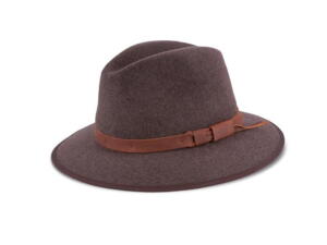 MJM, Marco EL – Wool W.P/Crushable Traveller hat i brun med smarte ørevarmere