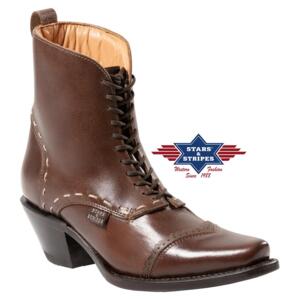 Stars & Stripes, Western Boot, Ashley Brown i 100% okselæder