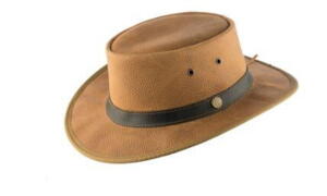 Scippis, Telford hat, struktureret okselæder, tan