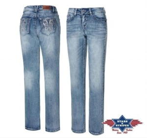 Stars & Stripes, Lexi Bootcut Western Ladies Jeans, benlængde 33"