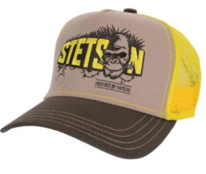 Stetson Trucker Cap, Ape Sustainable, gul/grøn/brun