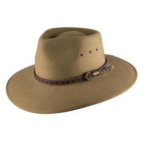 Scippis, Statesman hats, Countryman, Riverstone-farve, 100% merino uldfilthat, hattebånd i flettet læder, svedbånd i blødt okselæder