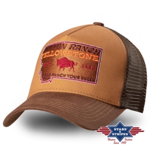 Stars & Stripes, Yellowstone Trucker Cap 07, brun