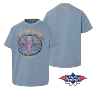 Stars & Stripes, Yellowstone T-Shirt, Protect The Family, Blå