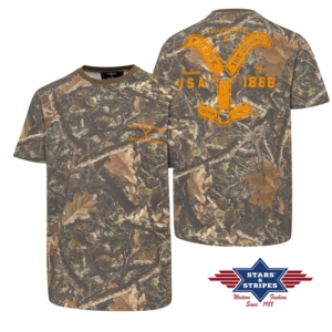 Stars & Stripes, Yellowstone T-Shirt, Ride For The Brand Camo, Camouflage/army grøn