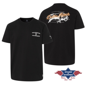 Stars & Stripes, Yellowstone T-Shirt, So WIld So Angry, Sort