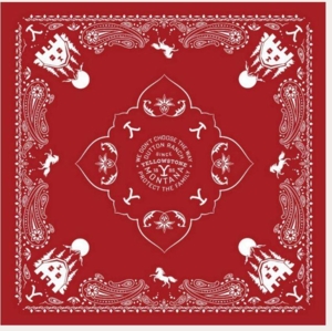 Stars & Stripes, Yellowstone Bandana 17, Red